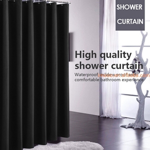 Prix usine <span class=keywords><strong>rideau</strong></span> de <span class=keywords><strong>douche</strong></span> doublure usine 100x200cm échantillon étanche Ok bain <span class=keywords><strong>lavable</strong></span> noir salle de bain écran rideaux de <span class=keywords><strong>douche</strong></span> - Product Image 3