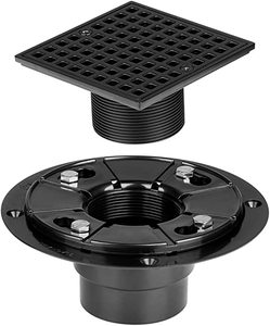 ที่ครอบท่อระบายน้ำพื้นห้องอาบน้ำแบบสี่เหลี่ยมพร้อมฐานฝักบัวทรงกลมทำจาก ABS - Product Image 1