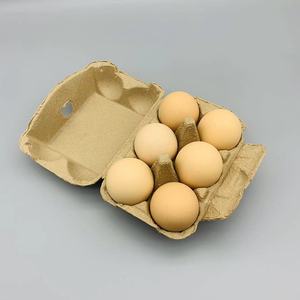 Recycled Disposable <b>Egg</b> <b>Cartons</b> Shockproof Biodegradable Pulp Molded Packaging Natural Paper Boxes Bulk Storage Container <b>Egg</b> - Product Image 2
