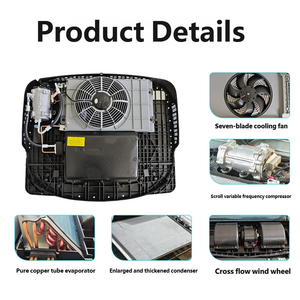 Aire Acondicionado Portátil de 12V 24V para Auto, Camión, Autobús, Sistema de Refrigeración para Estacionamiento AC/DC - Product Image 5