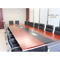 2025 Kaln prix usine fabricant personnalisé meubles de bureau placage grande table de conférence table de réunion matériel vert