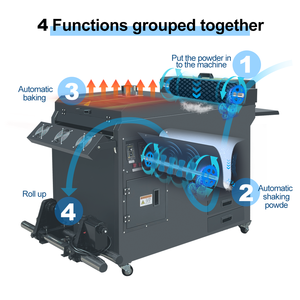A1 Impresora Digital T Shirt Textile Printing Machine 60cm Width Direct Pet Film DTF Printer with Double XP600 Print Heads - Product Image 4