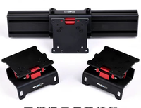 Plaques de montage d'écran réglables pour support de moniteur de cockpit en aluminium Sim Racing Plaques de connexion d'écran réglables