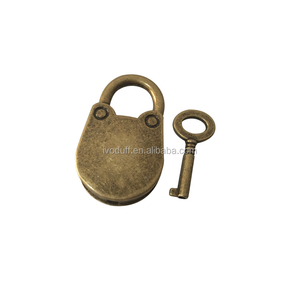 Antique Bronze Vòng Gấu khóa bán buôn trang trí nhỏ máy tính xách tay padlocks khóa với Key - Product Image 2