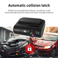 Mini caméra embarquée T1 1080P Full HD avec angle de 130°, WDR, enregistrement en boucle et contrôle par application - Boîte noire DVR GPS automatique