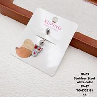 XUPING Piercing de nombril en acier inoxydable, styles variés, ton blanc, avec breloque pendante mignonne, bijoux pour femmes, vente en gros