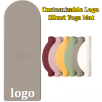 Tapis de yoga écologique imperméable antidérapant 5 mm imprimé sur mesure en PU caoutchouc naturel durable utilisation universelle