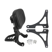HCMOTORKU Repose-dos réglable multifonctionnel pour conducteur et passager, noir, pour Harley Sportster XL 883 1200 modèles 2000-2020