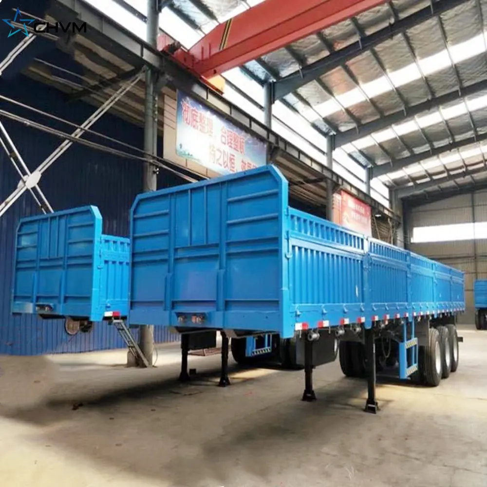 Used Cargo Trailer Widely Used Side Wall Cargo Semi Trailer For Sale