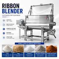 Mélangeur à ruban horizontal en acier inoxydable pour poudre de café, épices, assaisonnements, sel, produits chimiques, certifié CE ISO, fourni par l'usine