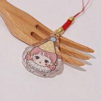 Vigreat Charme de téléphone en acrylique personnalisé, mini pendentif imprimé, faible MOQ, cordon tressé, accessoire de décoration pour étui d'écouteurs