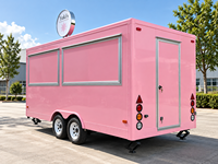 Cuisine mobile, remorque alimentaire, chariot de restauration rapide pour hot-dogs et bonbons