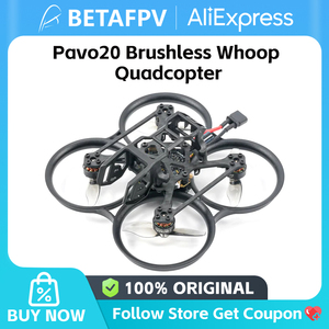 BETAFPV Pavo20 Brushless Whoop Quadcopter LAVA 3S 450mAh 550 75C Battery 1103 8500KV Brushless Motor Gemfan 2015 2-Blade Props - Product Image 1