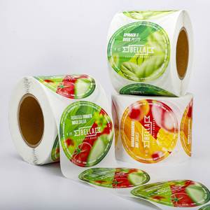 Etiquetas de Papel Autoadhesivas, Impermeables y Ecológicas de Mamma Gina para Envasado de Alimentos, Pegatinas para Pizzerías y Restaurantes, Fuerte Adhesión - Product Image 3