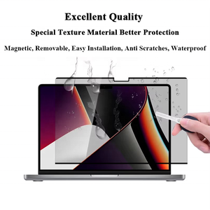 Protection d'écran en film souple PET anti-reflets magnétique amovible pour MacBook <span class=keywords><strong>Air</strong></span> Pro 14'' Filtre de confidentialité avec protection imperméable - Product Image 3