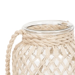 Verre et corde suspendue lanterne - Product Image 3
