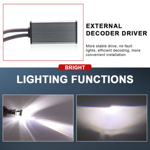 JHS Super Bright Mini <span class=keywords><strong>Bi</strong></span> LED Projector Lens Bulb Fan Cooling 6000K High Low Beam H4 H7 H11 Car LED Headlight Manufacturer OEM - Product Image 4