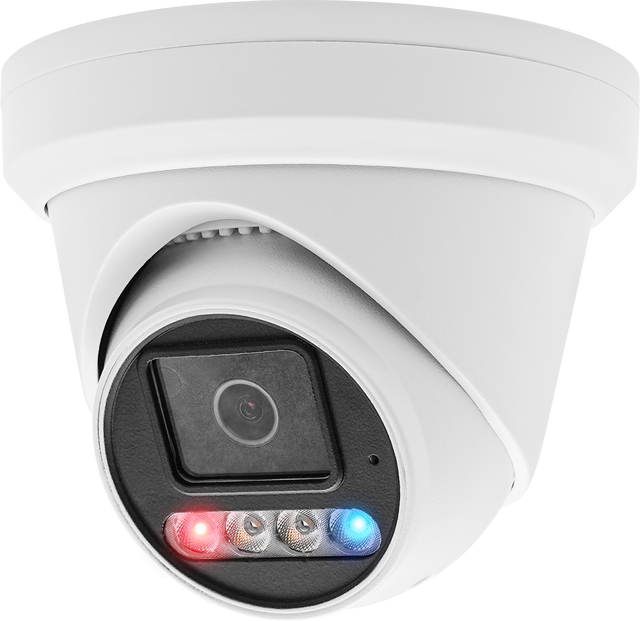 8MP 4K Dual-Light Deterrence Camera | NDAA Compliant, H.265, 512G SD, POE, Two-Way Communication