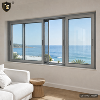 Ventana Corredera de Doble Acristalamiento JUNYAO, Insonorizada, con Rotura de Puente Térmico PA66, Aislamiento Energético, NFRC AS2047 CE, Vista al Mar