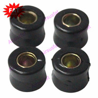 4 Buah Set Bushing Suspensi Penyerap Guncangan Belakang Hitam 10MM Kompatibel dengan Sebagian Besar Sepeda Motor Skuter ATV UTV Go Kart