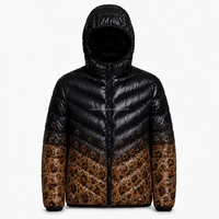 Veste d'hiver à capuche coupe-vent thermochromique personnalisée pour les trajets urbains, la marche sur la neige, les activités de plein air pour hommes