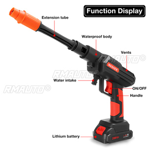 Nettoyeur haute pression sans fil 1500W 30 bars, pistolet à eau, buse de lavage de voiture, machine de nettoyage pour batterie Makita 18V - Product Image 2