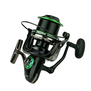 4,1: 1 13 + 1BB 8000-10000series TODO Metal Carrete de pesca giratorio de gran capacidad Carrete de pesca de surf con palangre de agua salada