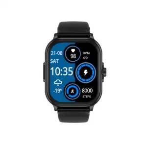 2024 E02智能手表热卖2.01英寸薄膜晶体管显示器健身跟踪器闹钟遥控硅胶带计时手表