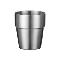 Tasse à eau de style européen en acier inoxydable 304, tasse à café double paroi pour eau, bière, thé