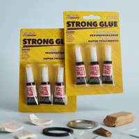 Colle liquide forte de 3 grammes, facile à utiliser, écologique, petit emballage, pour coller fermement le papier, le plastique, les applications de menuiserie