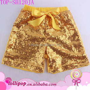 Poco Fashionista Estate Sequin Breve <span class=keywords><strong>Mutandine</strong></span> Multicolore Del Bambino Ragazze Shiny Shorts Boutique Sparkle Modello Del Bambino Immagini - Product Image 3