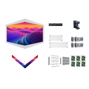 RAYBO Interior Fijo P1.5 P1.9 P2.6 P2.9 Empalme sin costuras Hd Led Video Wall Ultra Thin 20mm Iglesia Led Video Wall Pantalla interior - Product Image 1