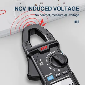 Multimeter And Clamp Meter AC DC Current 600A True RMS Auto NCV Digital Multimeter Clamp Meter Auto Range Ammeter Clamp 6000 Counts Clamp Meter