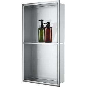 Étagère de <span class=keywords><strong>douche</strong></span> encastrée en acier inoxydable 304, <span class=keywords><strong>niche</strong></span> de salle de bain intégrée moderne, étagères de salle de bain étanches, niches de <span class=keywords><strong>douche</strong></span> d'angle pour hôtel et spa avec éclairage - Product Image 5