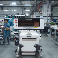 VERSIJET 2 F1080 EPS PrintHead DTF Printer 30Cm Kecepatan Tinggi dengan Mesin Penggoyang Bubuk A3 Otomatis Tinta Pigmen
