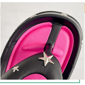 Chanclas de suela gruesa suave Punk Y2K para mujer, moda de verano, ropa de abrigo, zapatos, <span class=keywords><strong>plataforma</strong></span>, Sandalias de tacón de cuña gruesa - Product Image 3