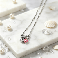 Colliers pendentifs tendance en forme de cœur et de fleur, simples et élégants, pour femmes, cadeaux et souvenirs