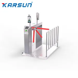 Trípode de Control de acceso de 3 brazos, barrera de torniquete automática de alta seguridad para Control de seguridad