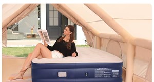 Colchón Inflable Doble Convertible con Bomba Integrada, Plegable y Portátil para Camping y Uso en Exteriores - Product Image 3