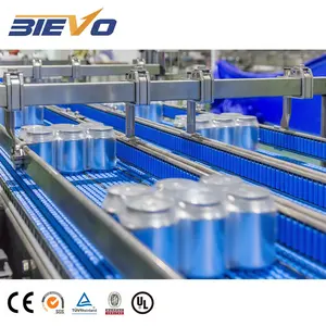 Automatic complete plant A to Z beverage juice can filling line aluminium can filling machine