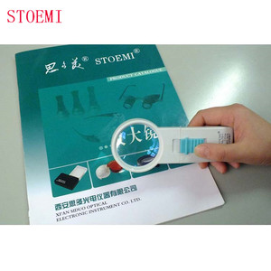 Stoemi 7812 7X Led Thắp Sáng Cầm Tay Pocket Điện Magnifying Glass Magnifier Loupe - Product Image 2