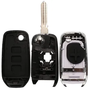2/3 boutons pour Renault <span class=keywords><strong>Sandero</strong></span> <span class=keywords><strong>Dacia</strong></span> Logan Lodgy Dokker Duster Coque de <span class=keywords><strong>clé</strong></span> à distance rabattable pour voiture VAC102 VA2 Lame de <span class=keywords><strong>clé</strong></span> - Product Image 6