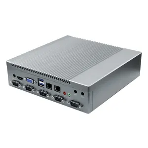 OEM ODM工业盒式计算机Linux/Android/window廉价工业无风扇迷你pc i3 i5 i7