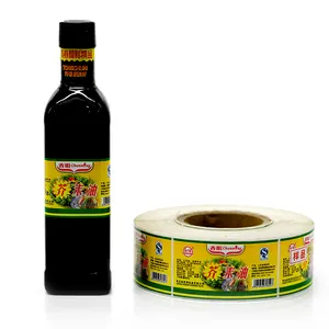 Etichette adesive Private personalizzate per adesivi per olio da cucina commestibili etichetta per olio commestibile etichetta adesiva per prodotti