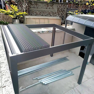 Pérgola Moderna para Jardín o Patio, Techo Retráctil con Motor, Estructura con Recubrimiento en Polvo, Gazebo Serie S, Pérgola de Aluminio - Product Image 6