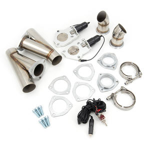 Válvula de derivación de escape de tubo Catback <span class=keywords><strong>Down</strong></span> de escape eléctrico doble de corte extraíble de acero inoxidable con interruptor - Product Image 3