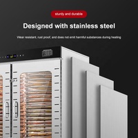 Séchoir à aliments industriel commercial 220V/110V 4800W 40*2 plateaux en acier inoxydable fruits légumes viande séchoir déshydrateur alimentaire