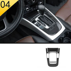 Accessoires intérieurs en fibre de carbone pour <span class=keywords><strong>Audi</strong></span> A4 A5 B8 2009 2010 2011 2012 2013 <span class=keywords><strong>2014</strong></span> 2015 2016 Panneau de vitesses Garnitures de ventilation Panneau de porte-gobelets - Product Image 5