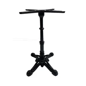 Unique Assembled Iron Square Round Furniture Parts Main Dining Table Legs Antique Industrial Metal Table Legs