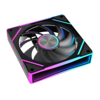 Ventilateur de refroidissement à roulement fluide AntarcChill 120 mm, 9 pales, LED RGB, débit d'air élevé 30,62 CFM, refroidissement de boîtier d'ordinateur, dissipateur thermique en plastique
